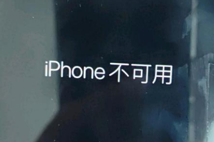 红岗苹果服务网点分享锁屏界面显示“iPhone 不可用”如何解决 